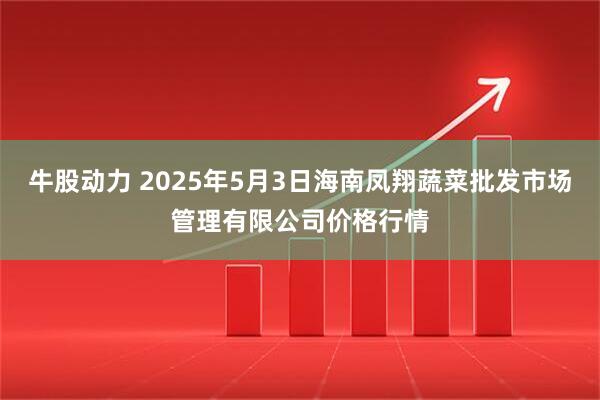 牛股动力 2025年5月3日海南凤翔蔬菜批发市场管理有限公司价格行情
